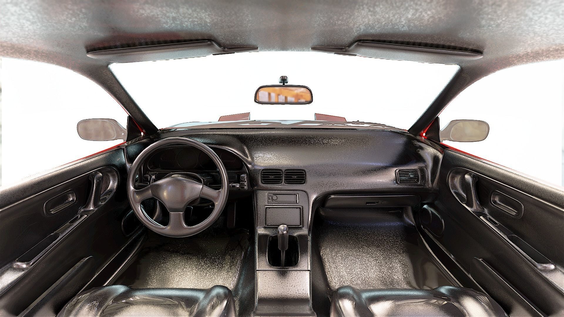 1991 Nissan S13 240SX Fully Rigged 3D model_10