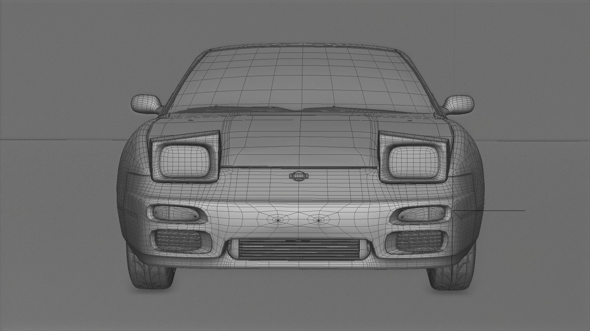 1991 Nissan S13 240SX Fully Rigged 3D model_17