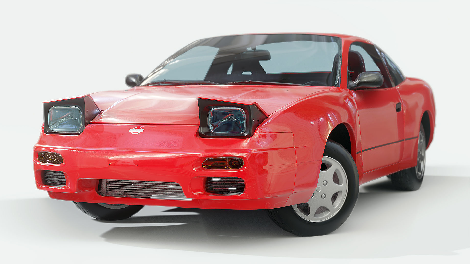 1991 Nissan S13 240SX Fully Rigged 3D model_1