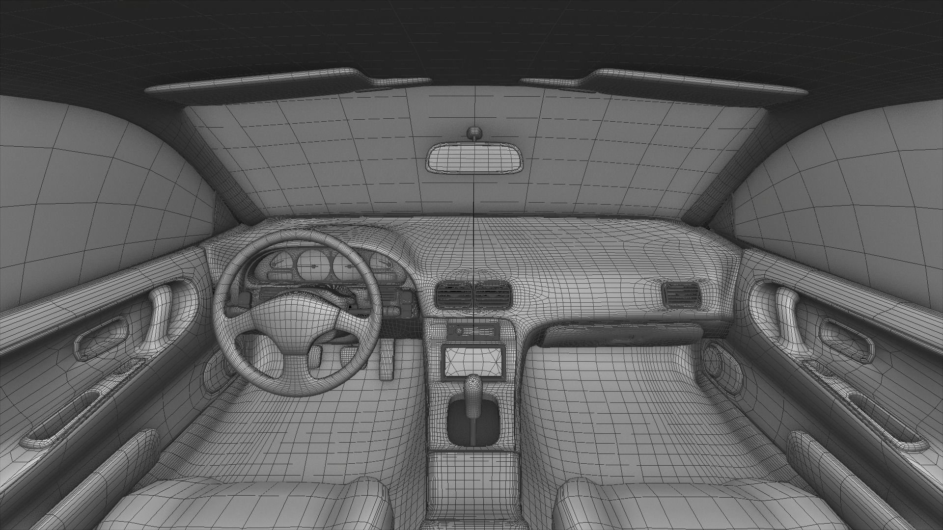 1991 Nissan S13 240SX Fully Rigged 3D model_27