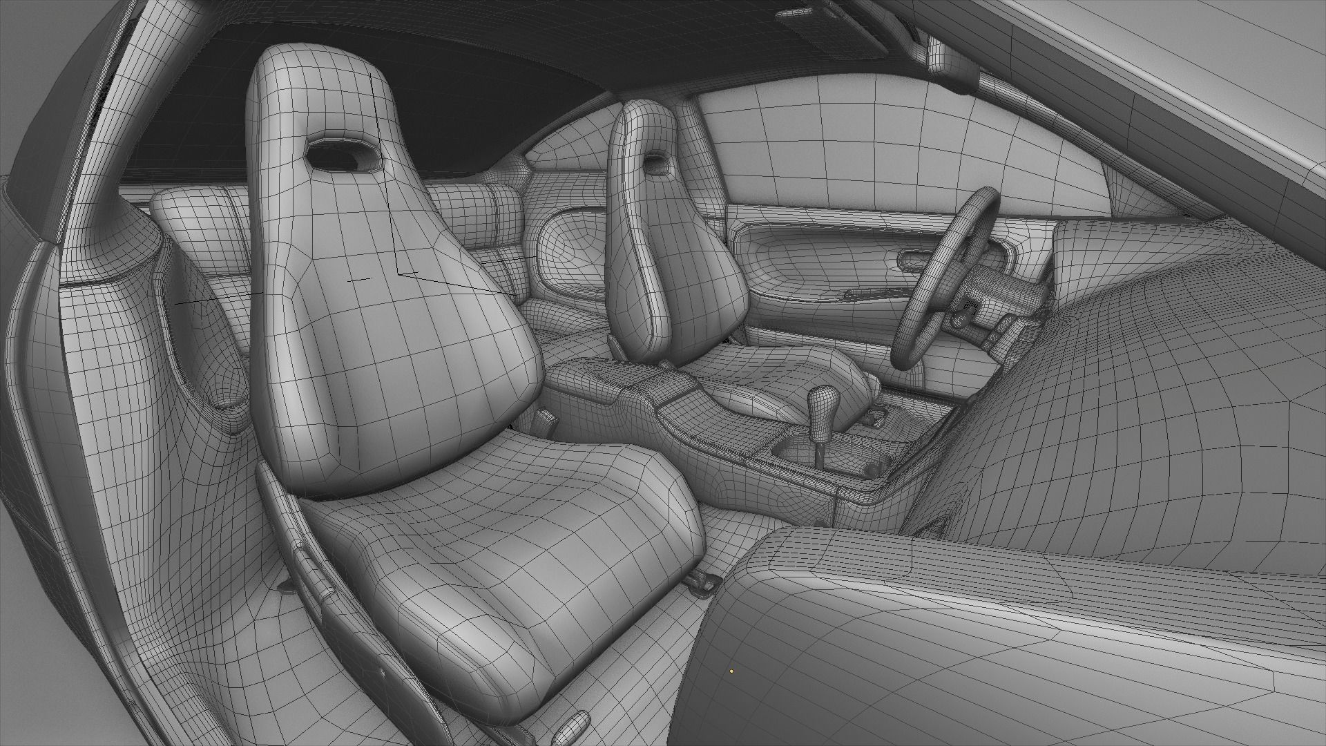 1991 Nissan S13 240SX Fully Rigged 3D model_28