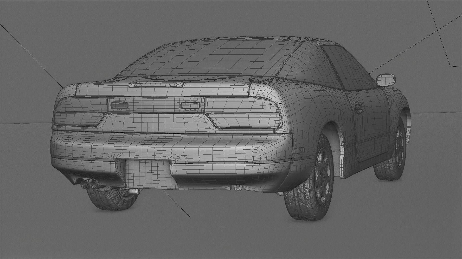 1991 Nissan S13 240SX Fully Rigged 3D model_22