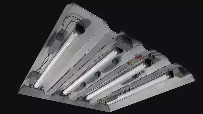 Ceiling System Low-poly 3D model