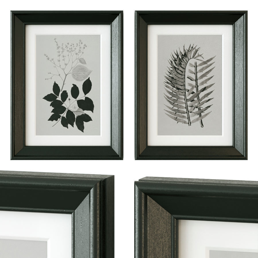 Vintage gallery wall 3D model_14
