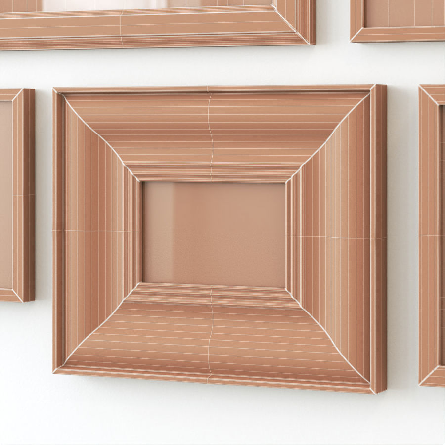 Vintage gallery wall 3D model_20