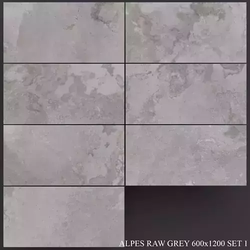 ABK Alpes Raw Grey 600x1200 Set 1 3D model