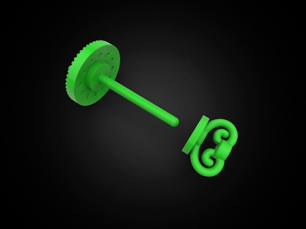 Puset Earring 4 3D print model_9