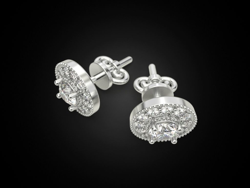 Puset Earring 4 3D print model_6