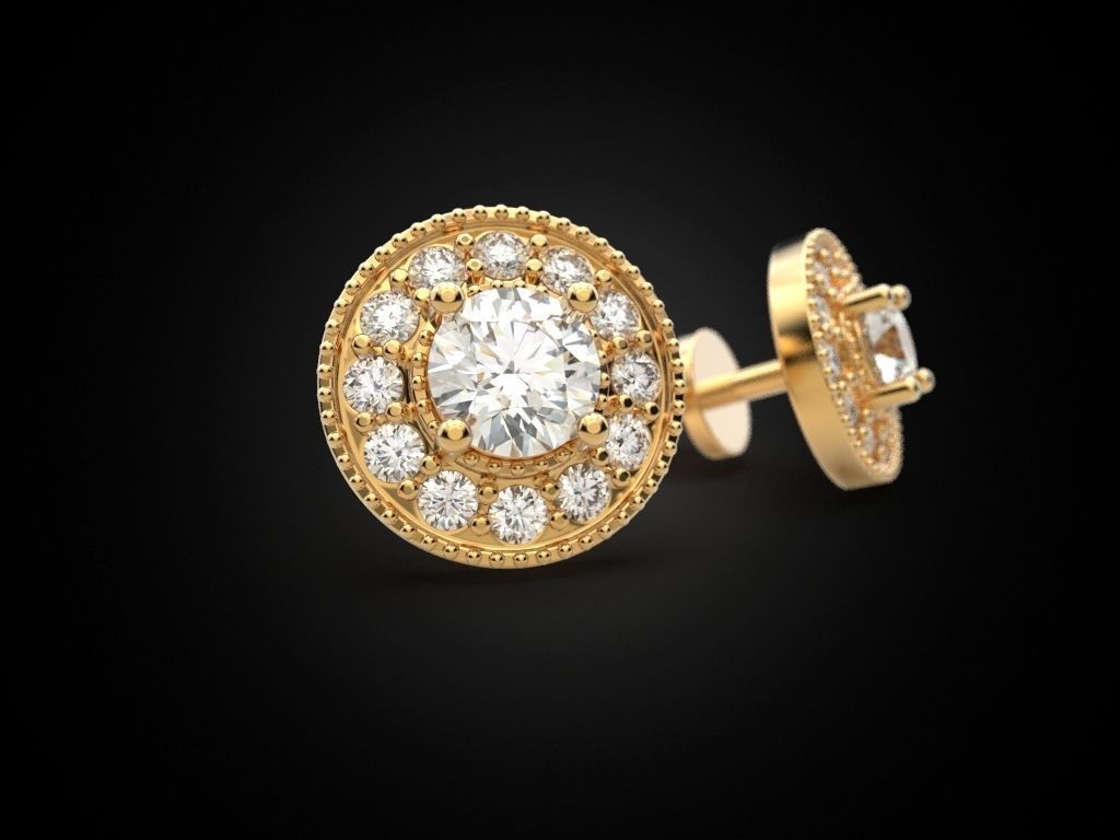 Puset Earring 4 3D print model_1