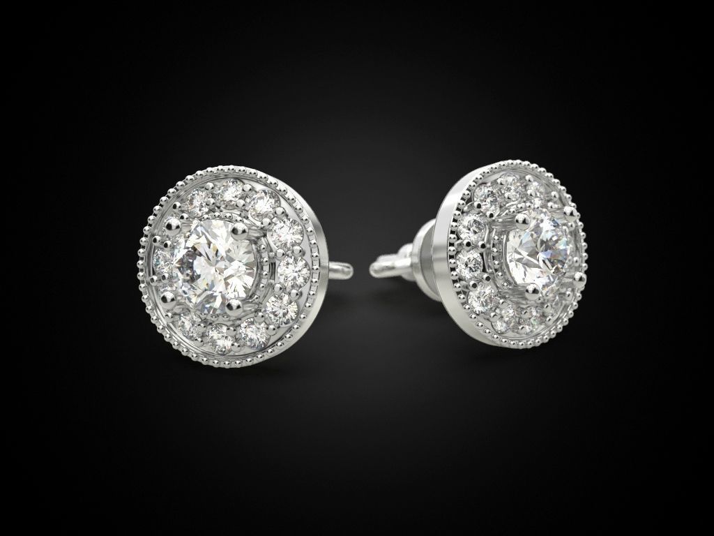 Puset Earring 4 3D print model_4