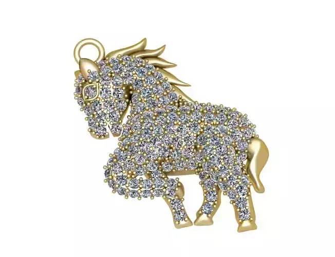 horse diamond jewelry