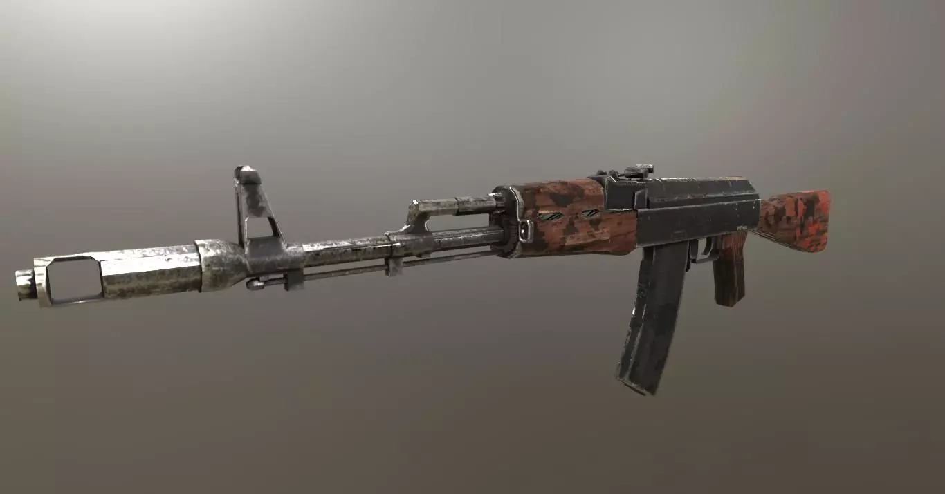 Assault Rifle AK-74 Free low-poly 3D model