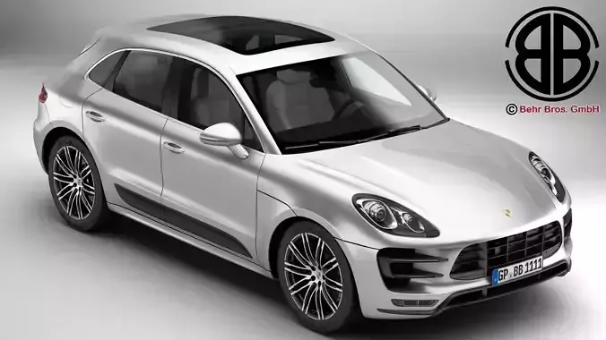 Porsche Macan Turbo 2015 3D model Porsche Macan Turbo 2015 3D model