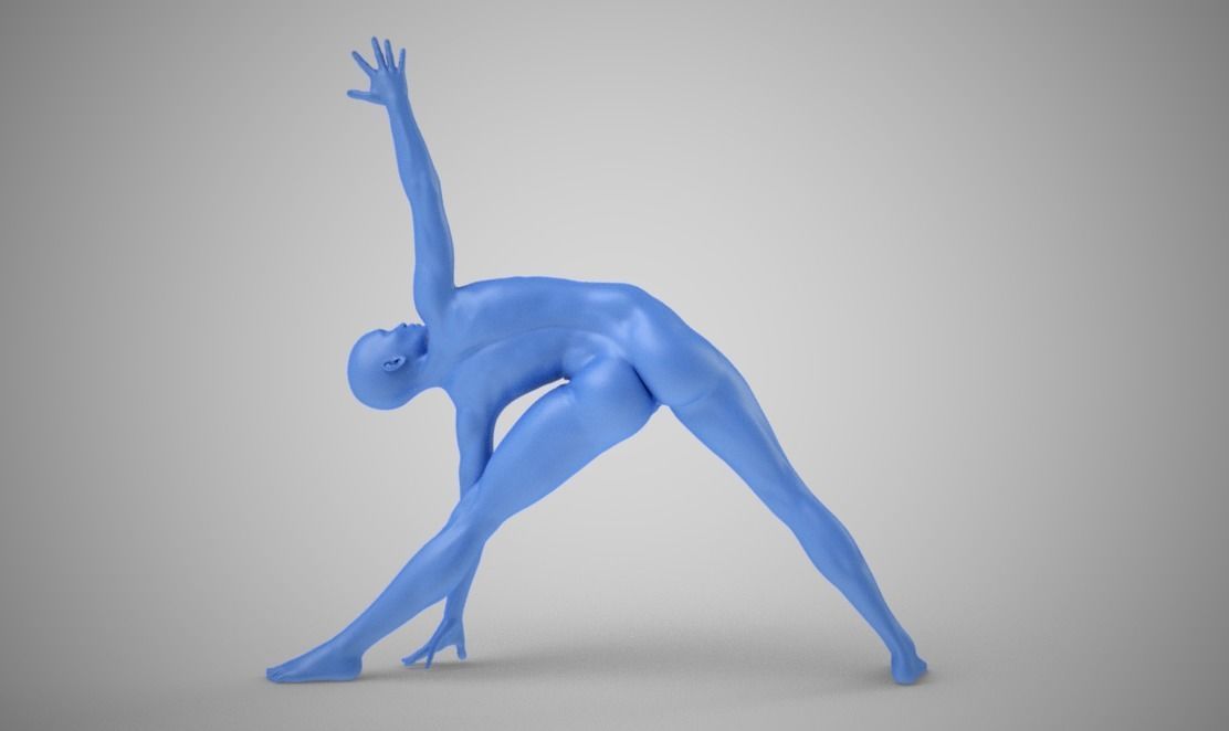 Triangle Posture 3D print model_10