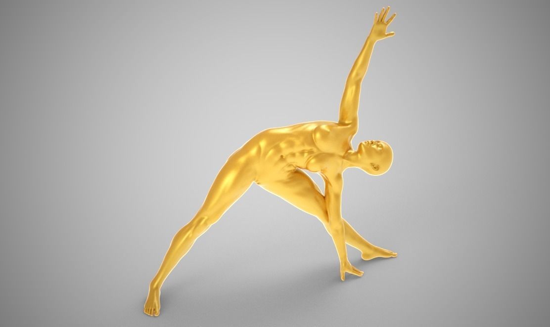 Triangle Posture 3D print model_8