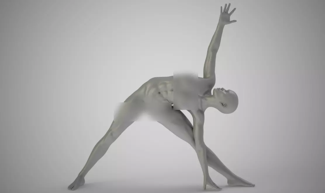 Triangle Posture 3D print model_0