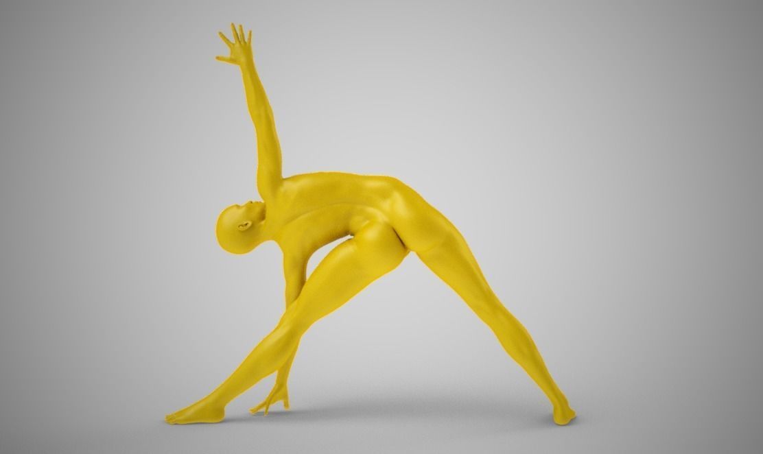 Triangle Posture 3D print model_11