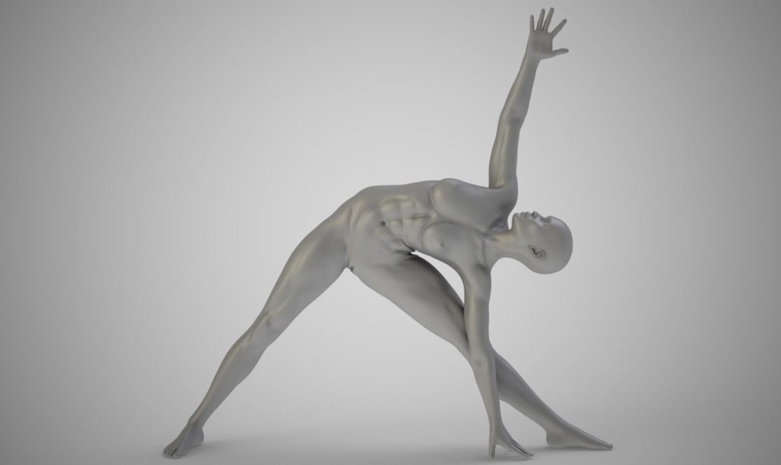 Triangle Posture 3D print model_1
