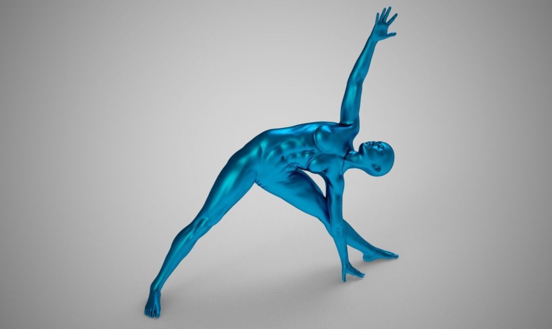 Triangle Posture 3D print model_7