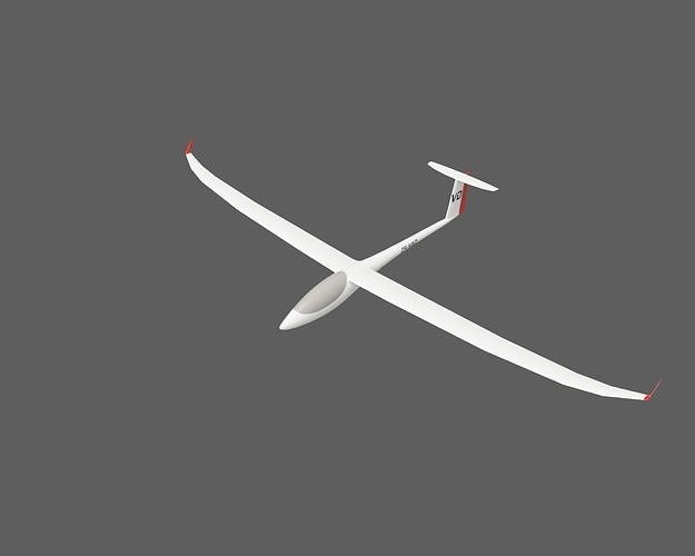  JS3 Revelation Sailplane Low-poly 3D print model