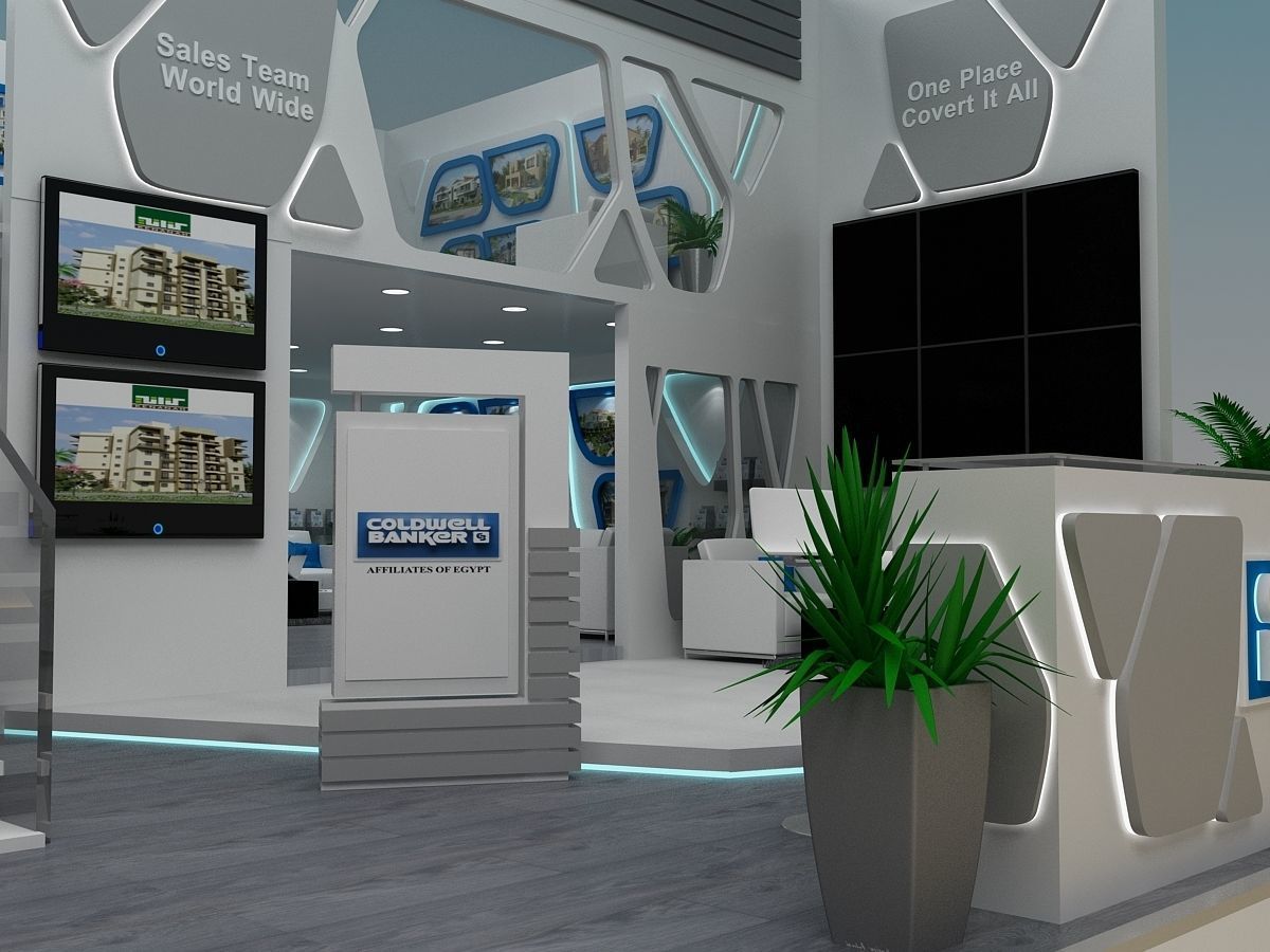 Coldwell banker Booth 3D model_5