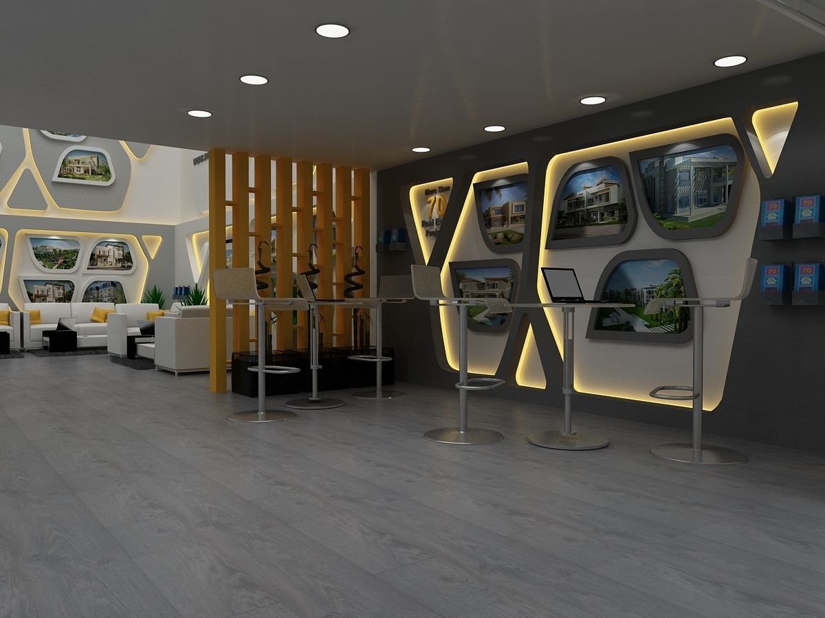 Coldwell banker Booth 3D model_4