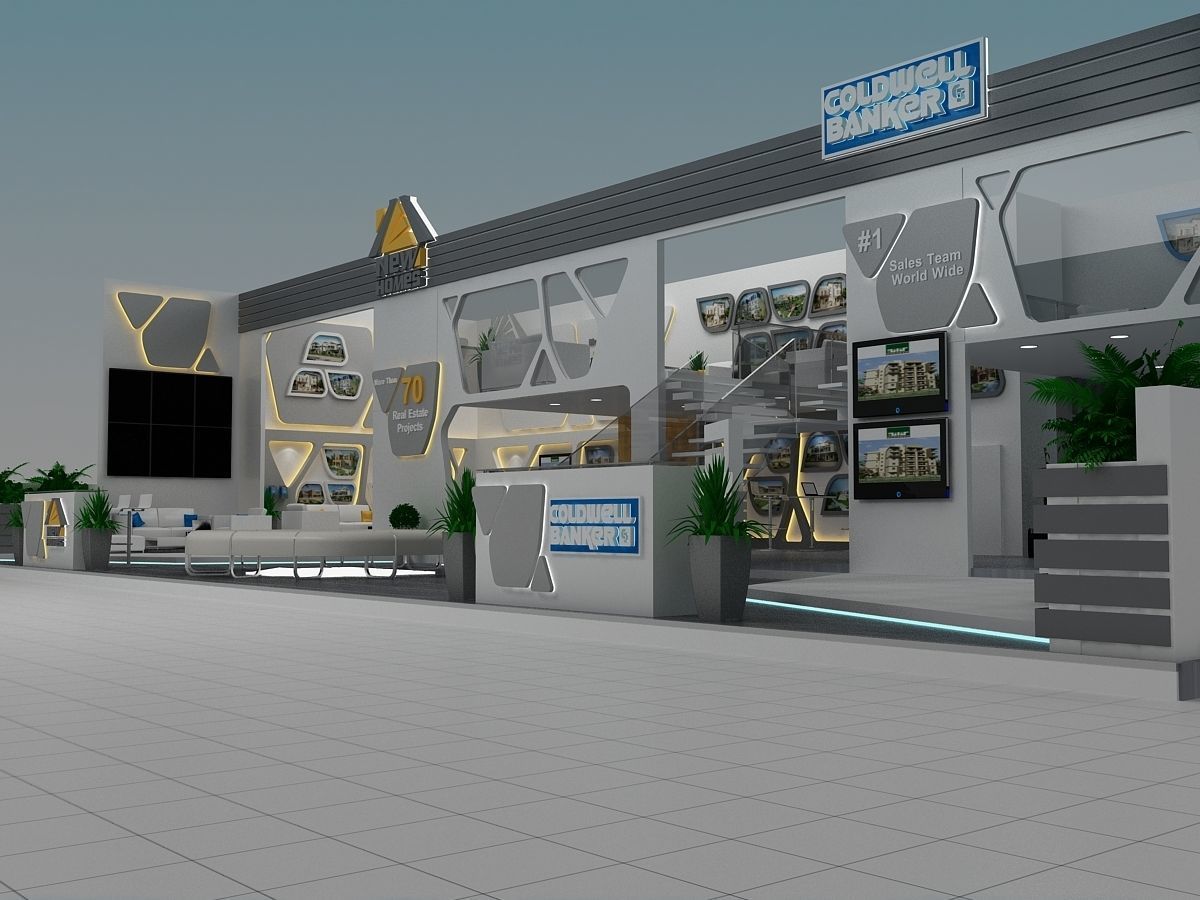 Coldwell banker Booth 3D model_2