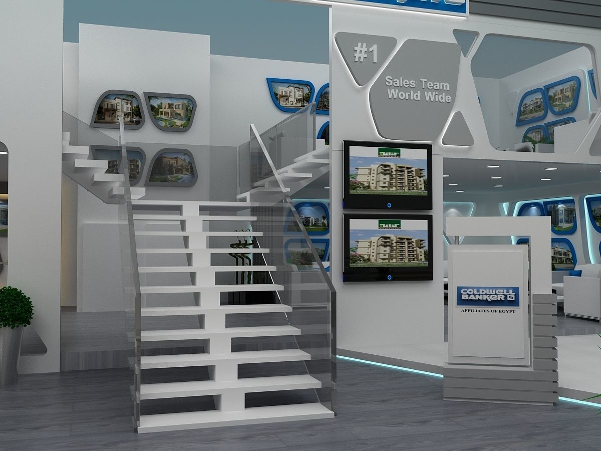 Coldwell banker Booth 3D model_6