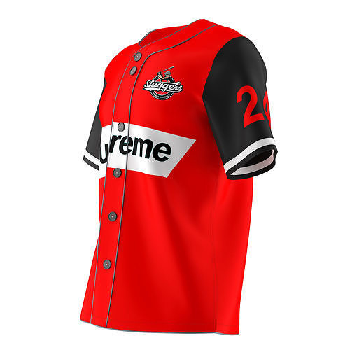 Baseball Jersey 3D model
