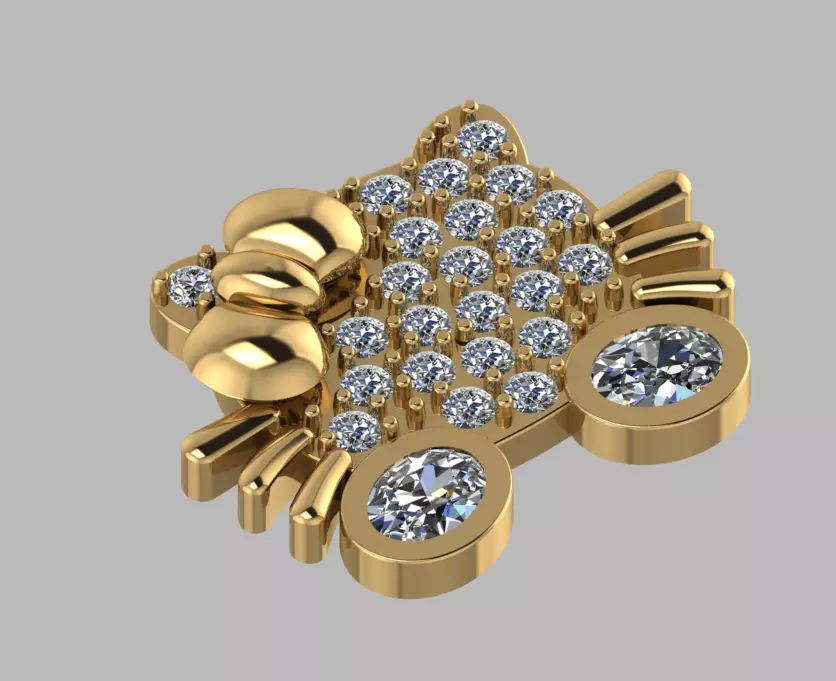 kitty jewelry Free 3D print model