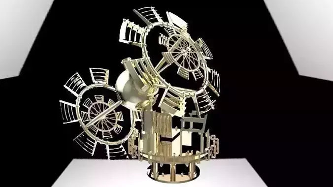 The Time machine Free 3D model