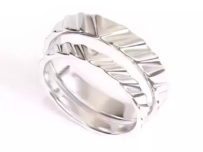 His And Hers Wedding Ring Set 3D print model