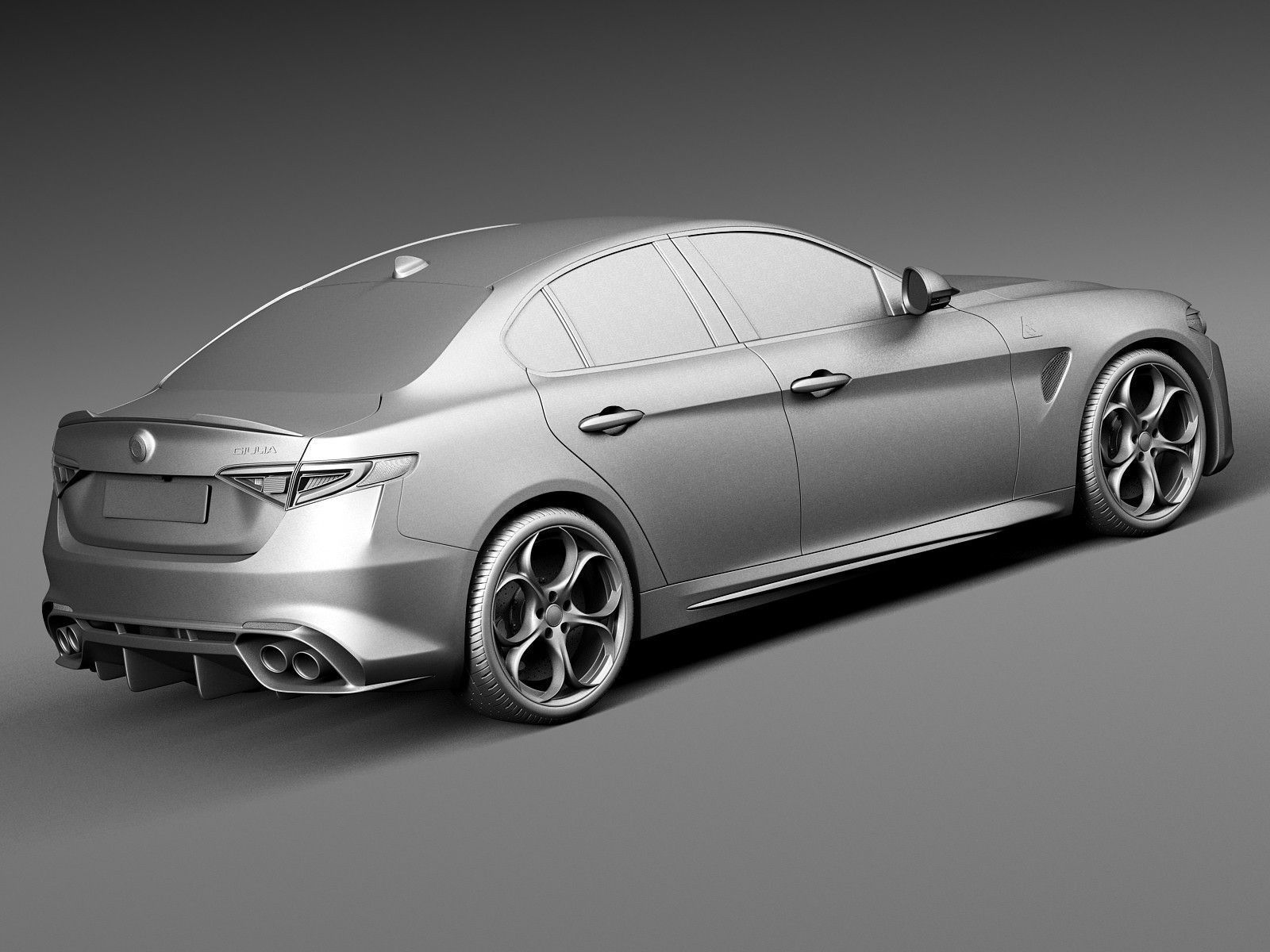 Alfa Romeo Giulia Quadrifoglio 2016 3D Model .max .obj .3ds .fbx .c4d ... Alfa Romeo Giulia Quadrifoglio 2016 3D Model .max .obj .3ds .fbx .c4d ...