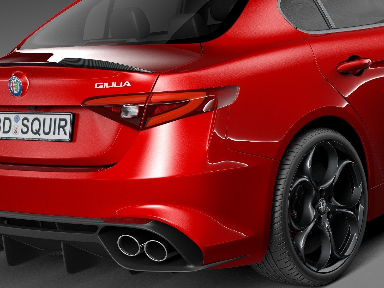 Alfa Romeo Giulia Quadrifoglio 2016 3D Model .max .obj .3ds .fbx .c4d ... Alfa Romeo Giulia Quadrifoglio 2016 3D Model .max .obj .3ds .fbx .c4d ...