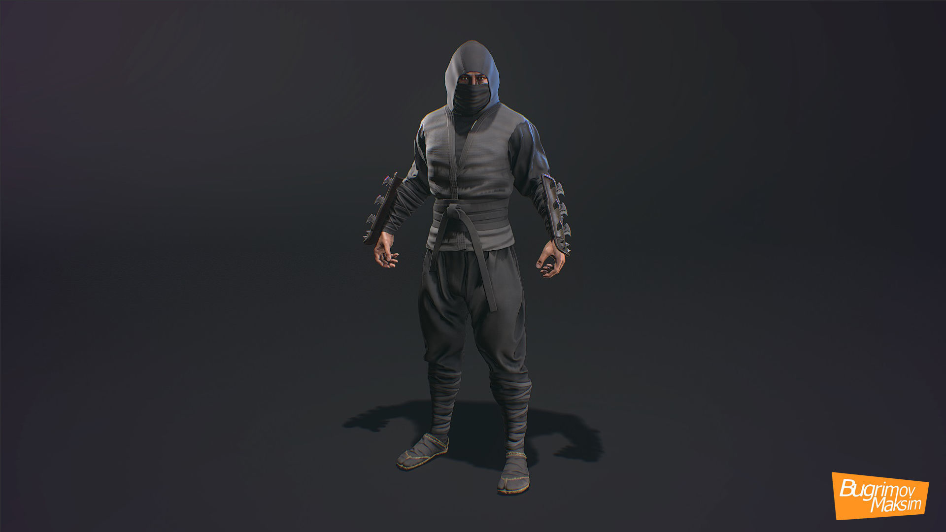 PBR Fighters Pack Low-poly 3D model_18