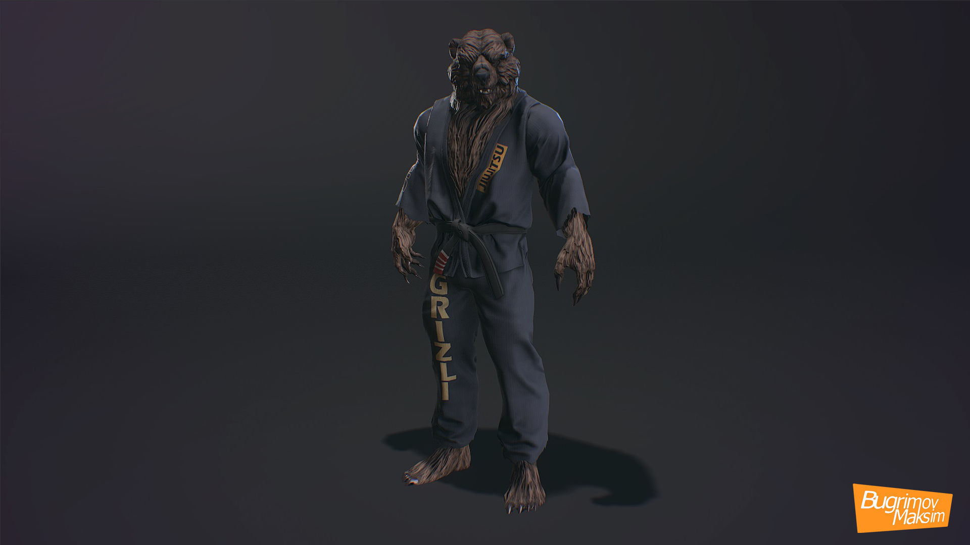 PBR Fighters Pack Low-poly 3D model_13