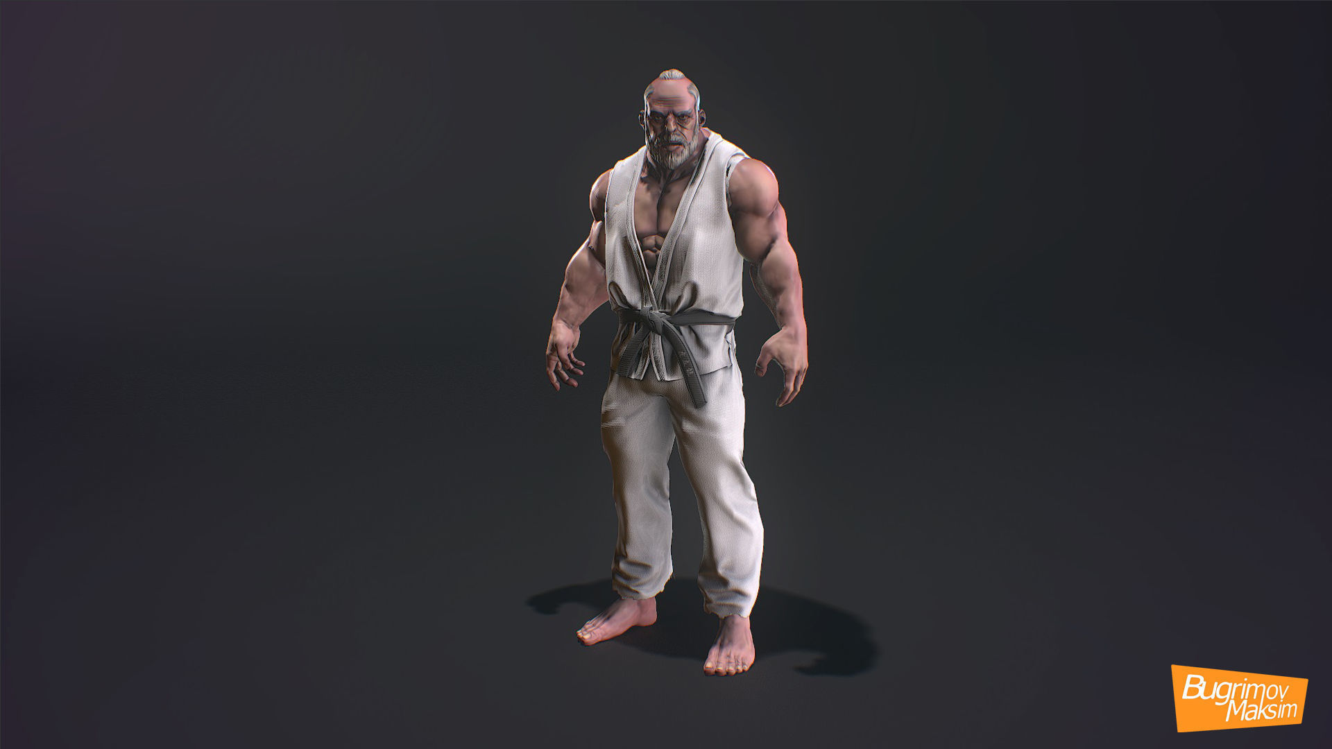 PBR Fighters Pack Low-poly 3D model_14