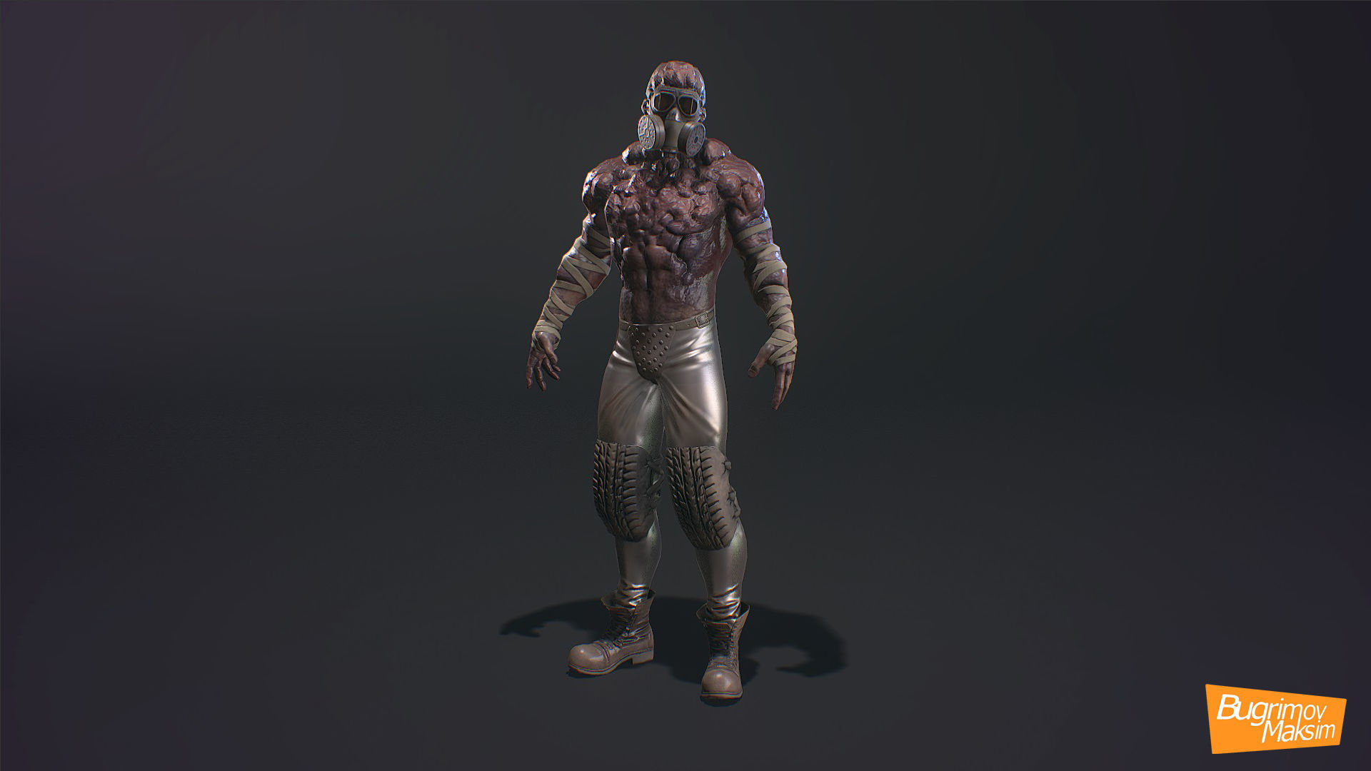 PBR Fighters Pack Low-poly 3D model_7