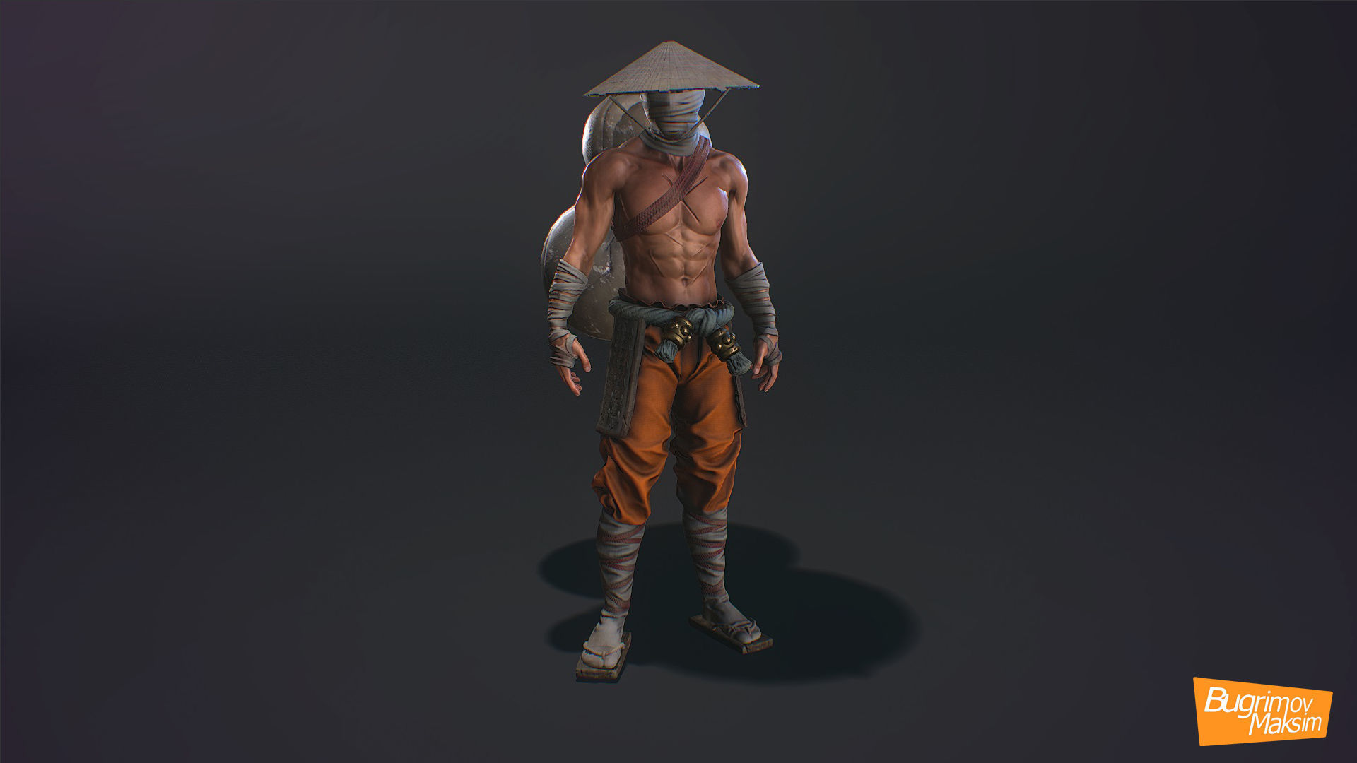 PBR Fighters Pack Low-poly 3D model_11