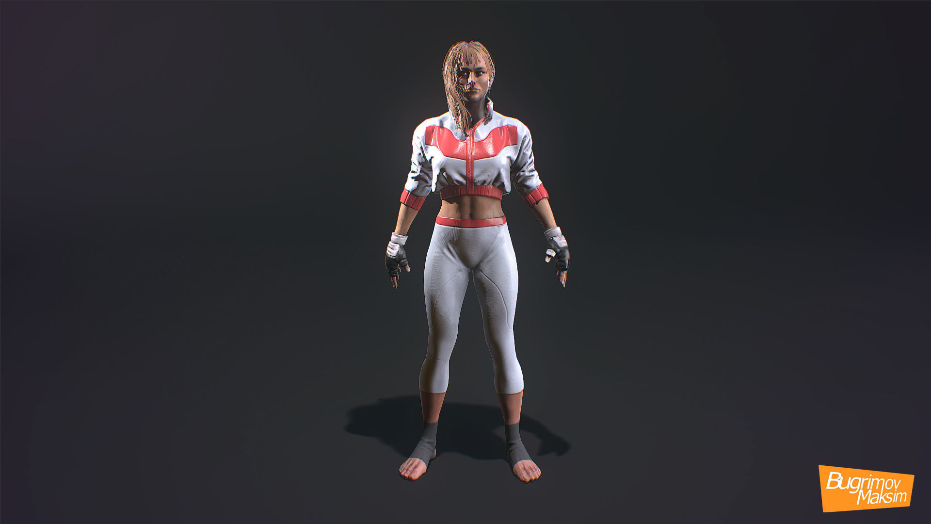 PBR Fighters Pack Low-poly 3D model_10
