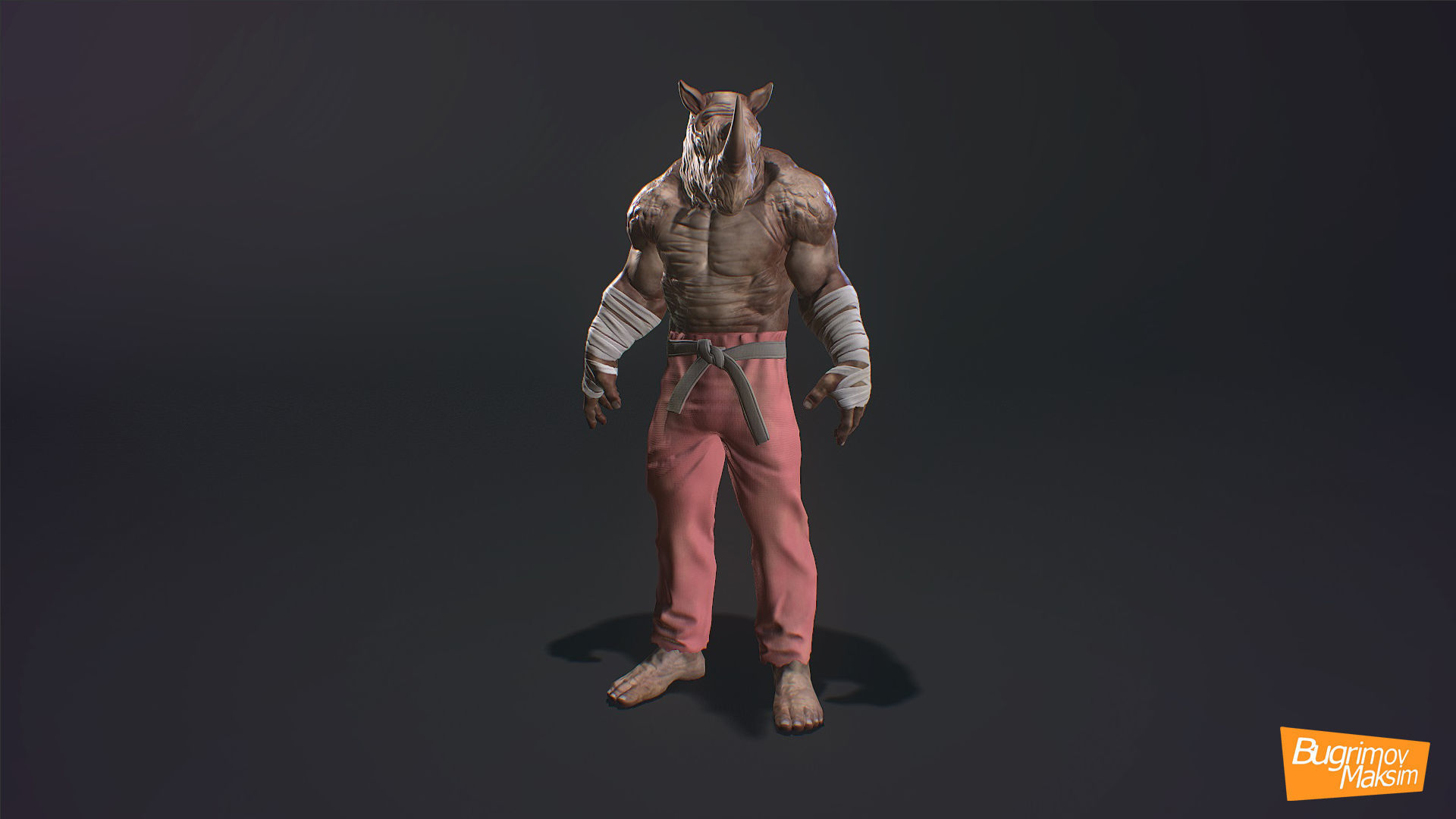 PBR Fighters Pack Low-poly 3D model_15