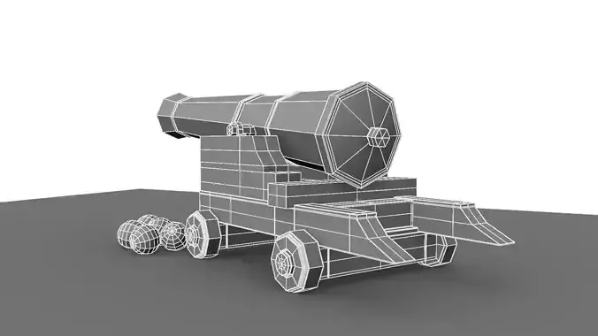 Canon cannon on wheels