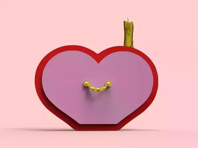 Cupboard heart shaped box