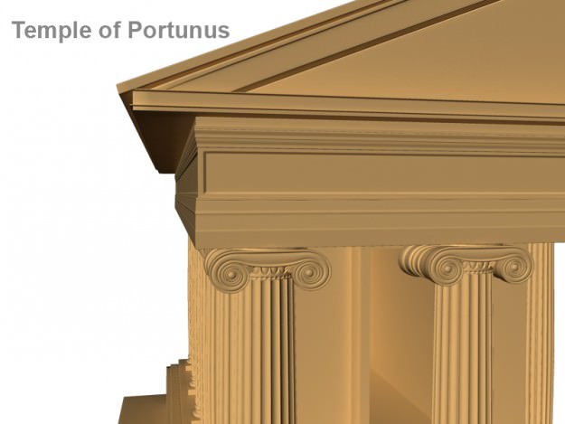Temple of Portunus 3D model_3