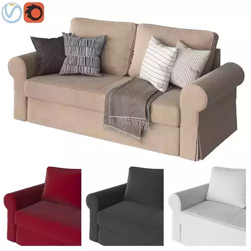 BACKABRO 3 loveseat ikea