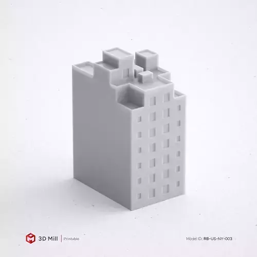 3D Print miniature building RB-US-NY-003