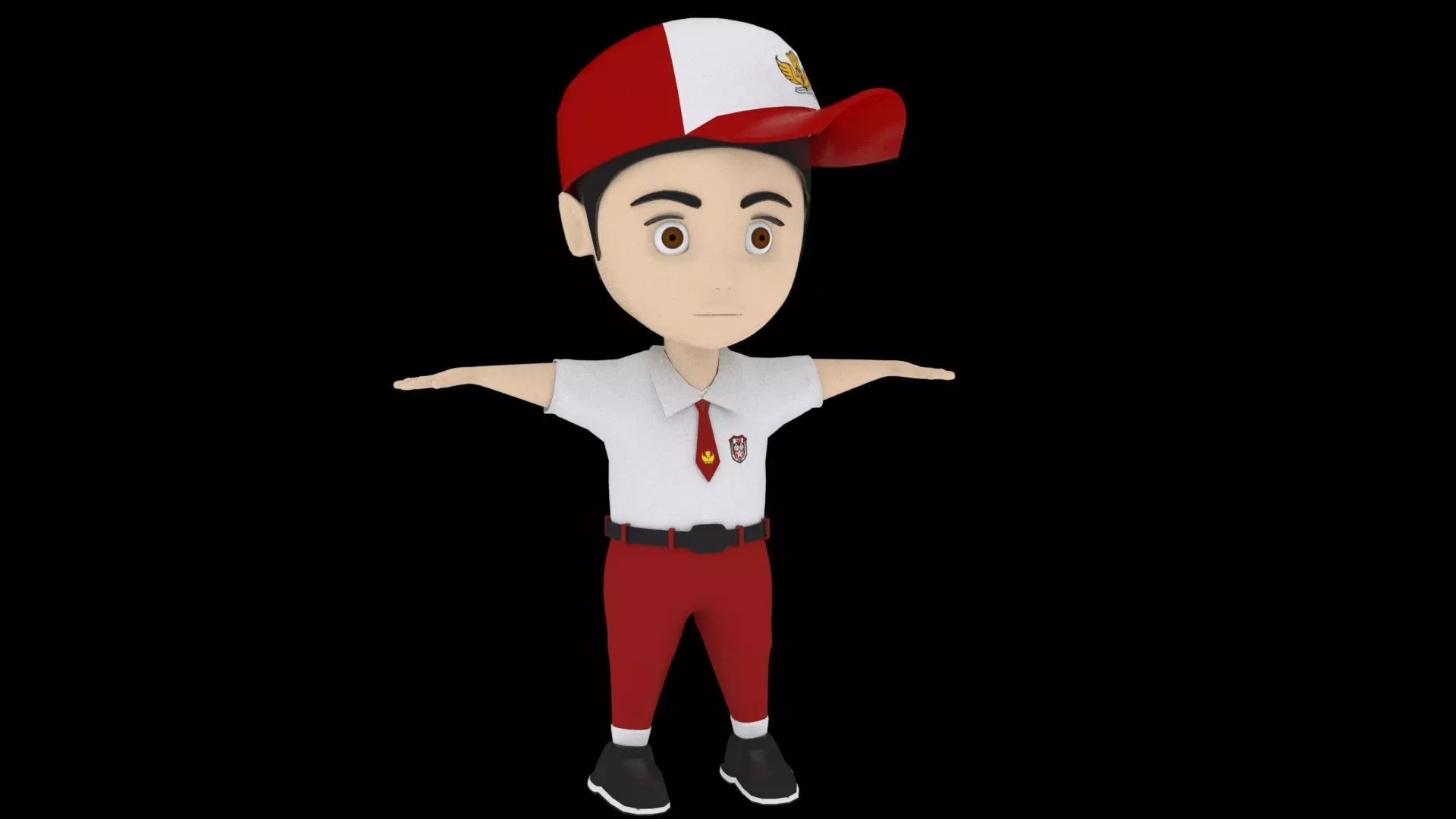 Son Character Free 3D model_0