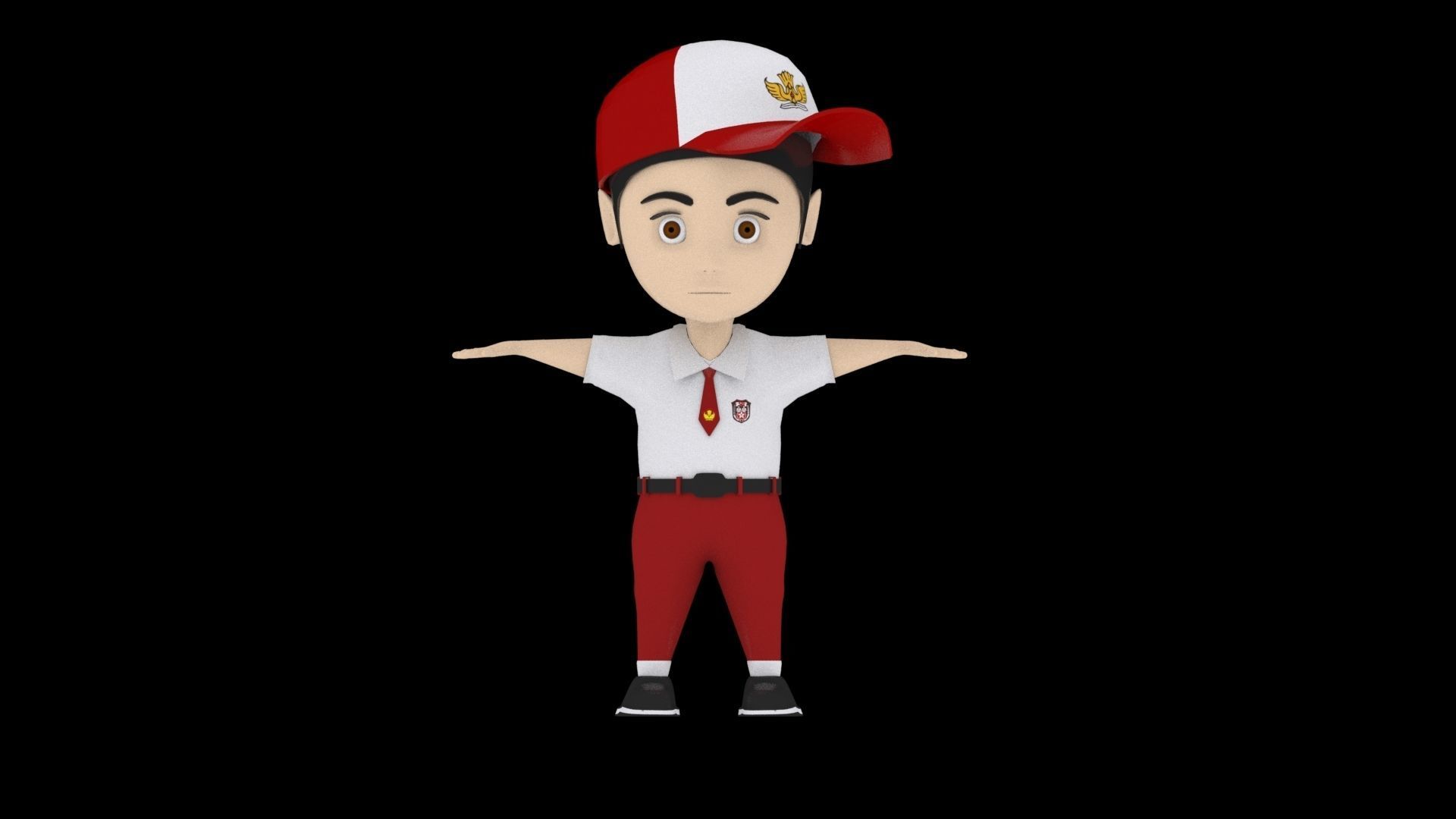 Son Character Free 3D model_1