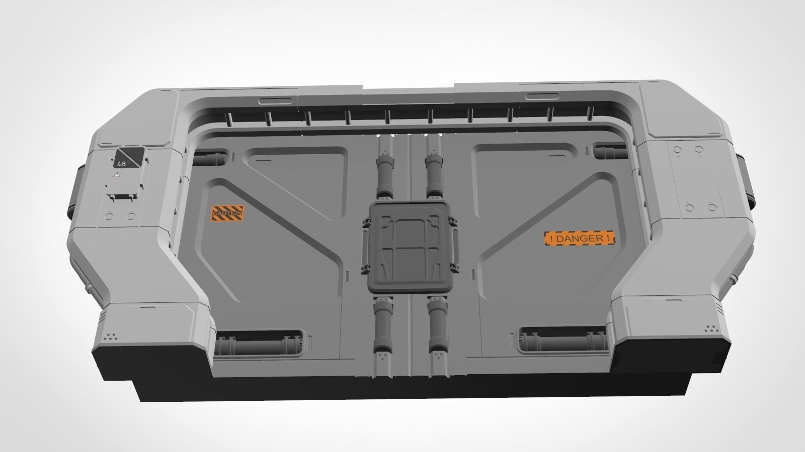 sci fi door 20 3D model_6