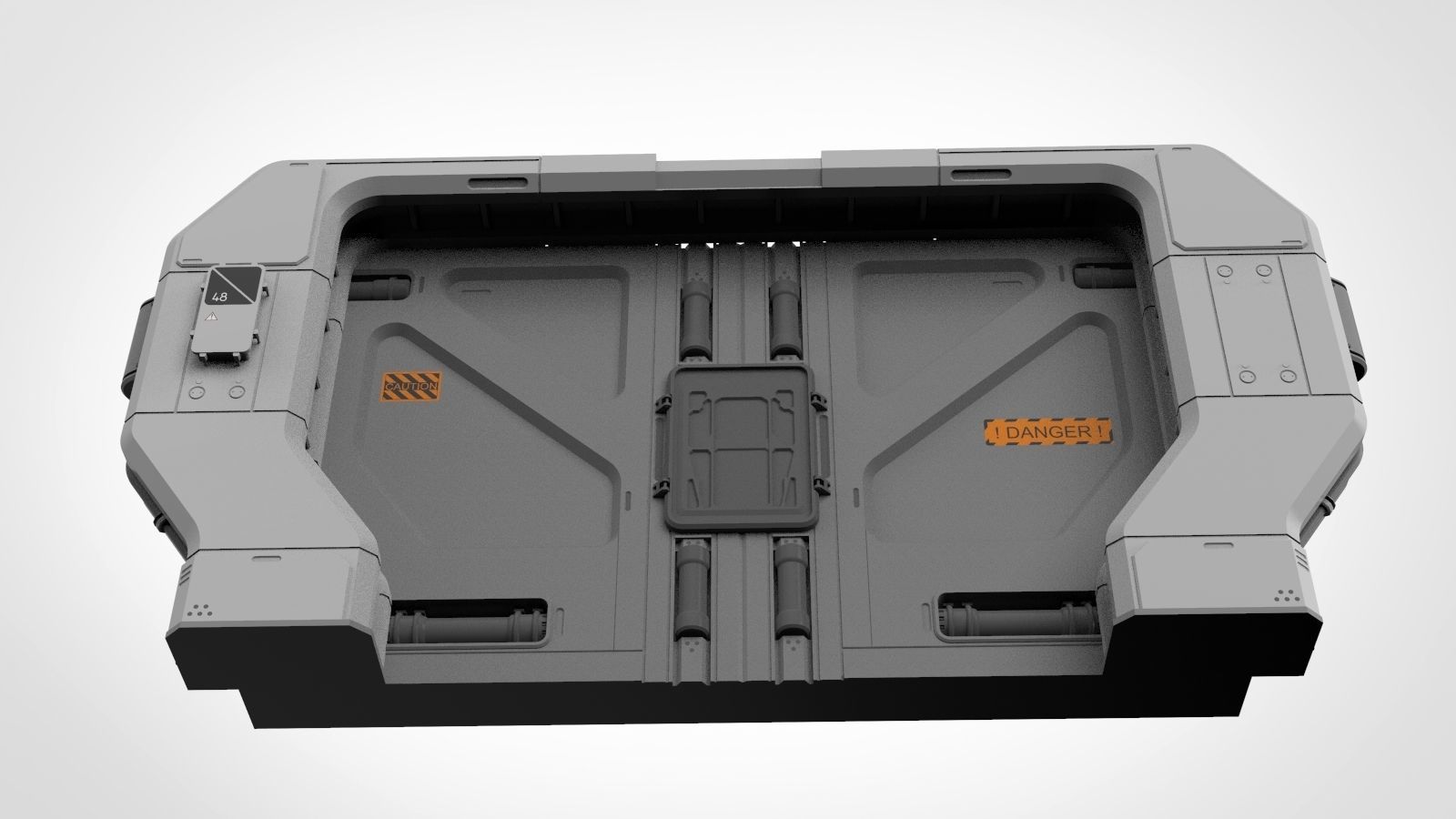 sci fi door 20 3D model_5